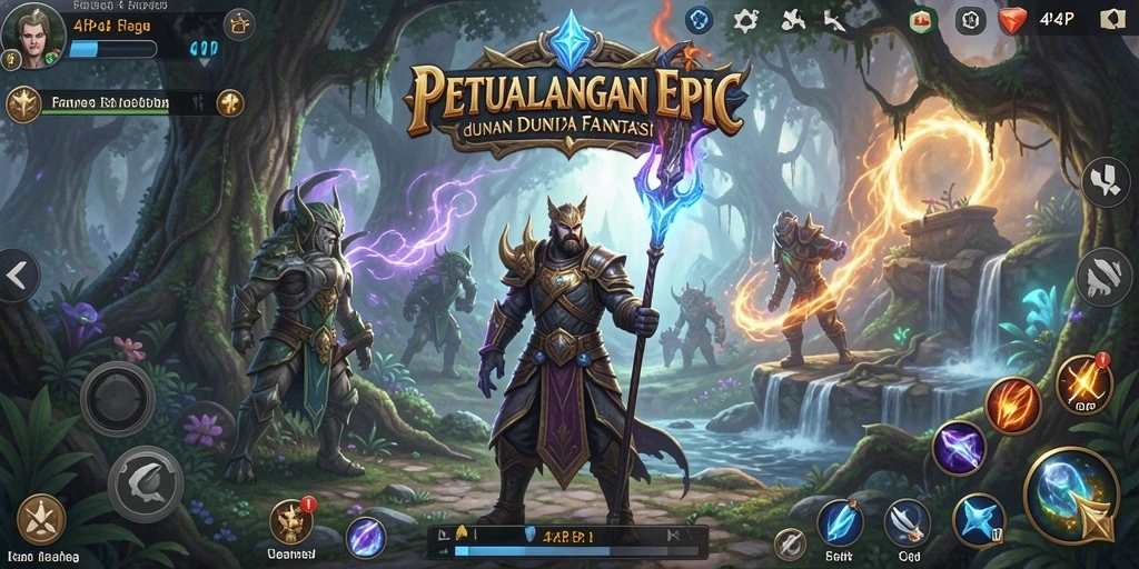 Gameplay seru 4P4P di dunia fantasi.