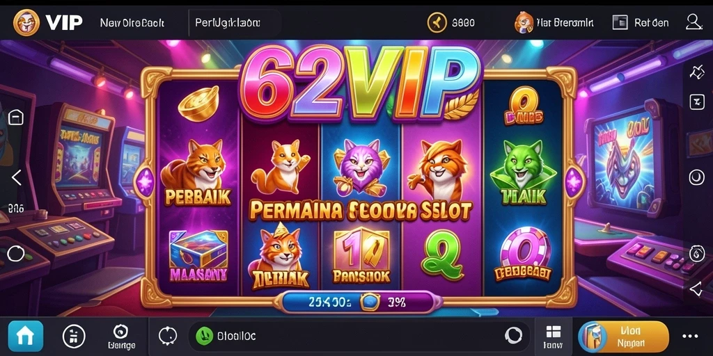 Tampilan menarik dari gameplay Slot 62VIP yang seru.