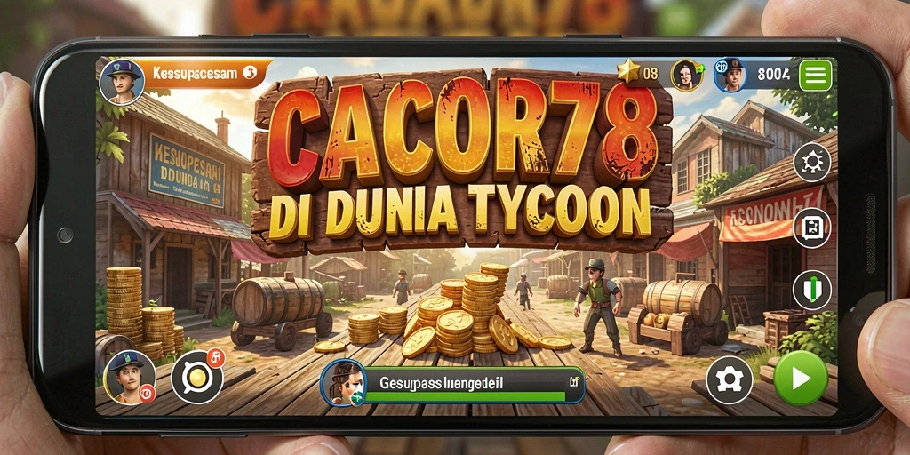 Tangkapan layar gameplay CACOR78 menampilkan keseruan membangun bisnis Tycoon.