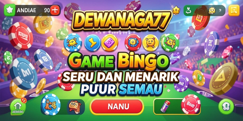 Screenshot gameplay DEWANAGA77 menampilkan momen seru bermain Bingo.