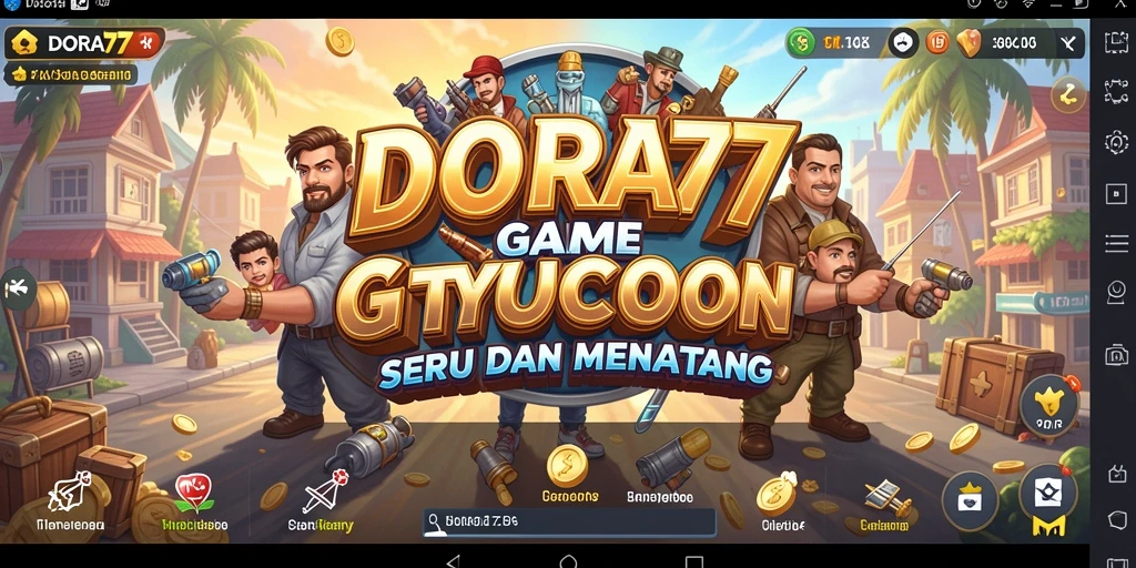 Tangkapan layar DORA77 menampilkan aksi mengelola bisnis Tycoon yang seru.