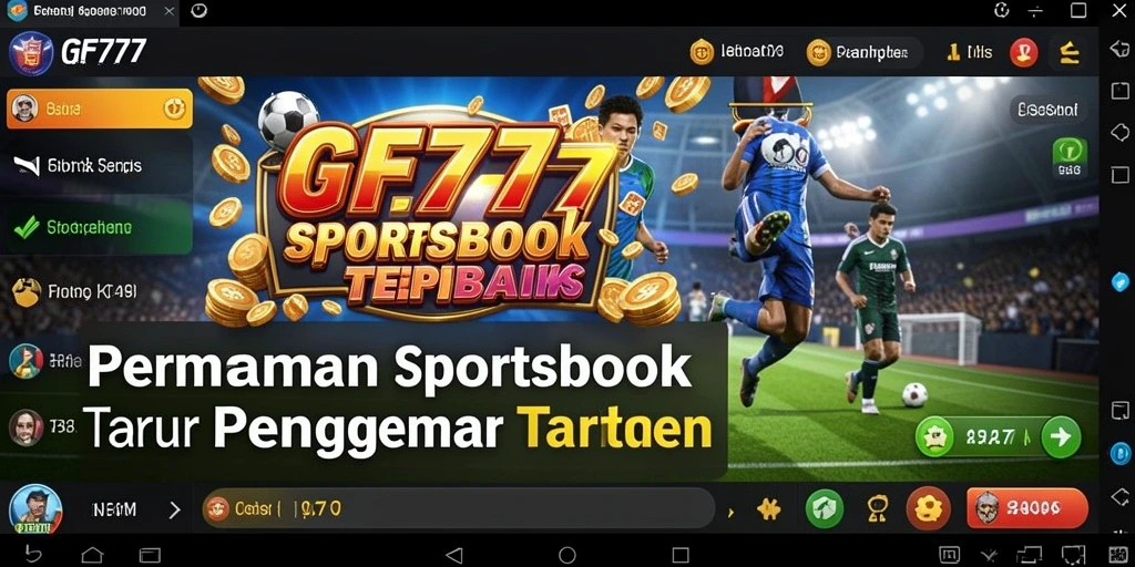 Tampilan antarmuka pengguna GF777 saat melakukan taruhan olahraga.