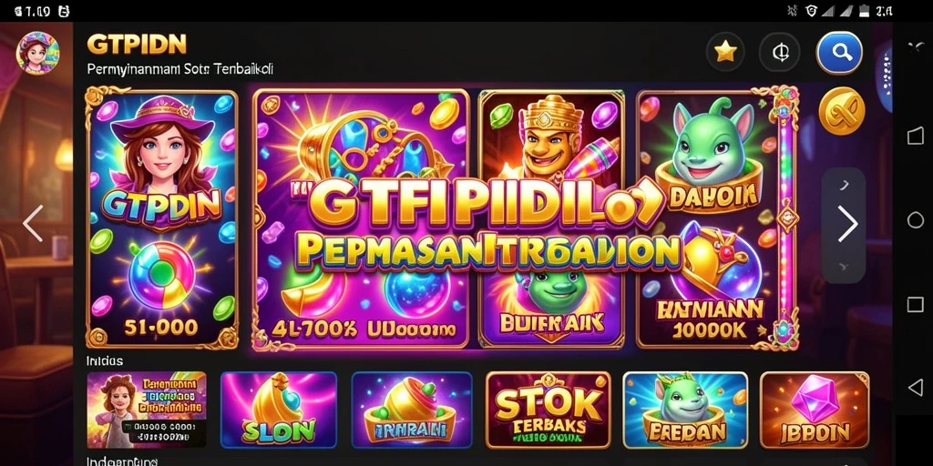 Tampilan utama GTPIDN dengan gameplay Slot yang mendebarkan.