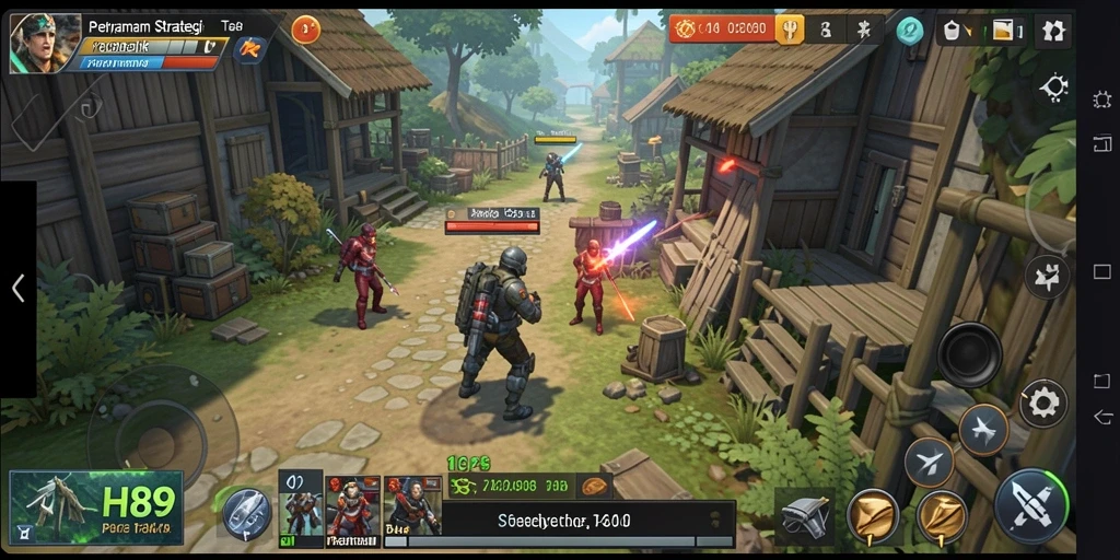 Screenshot gameplay H89 menunjukkan aksi taktis yang mendebarkan.