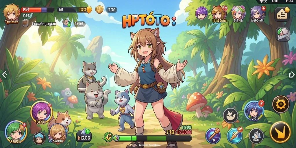 Screenshot HPTOTO menampilkan aksi pertarungan seru di dunia anime.