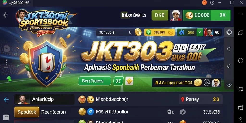 Screenshot dari gameplay taruhan olahraga di JKT303.