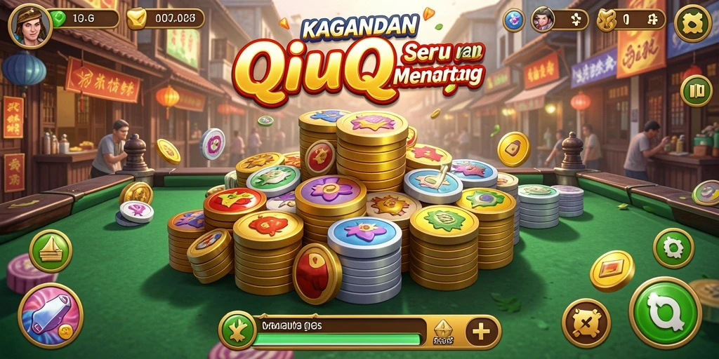 Screenshot KAGANDAN menampilkan permainan QiuQiu yang seru.