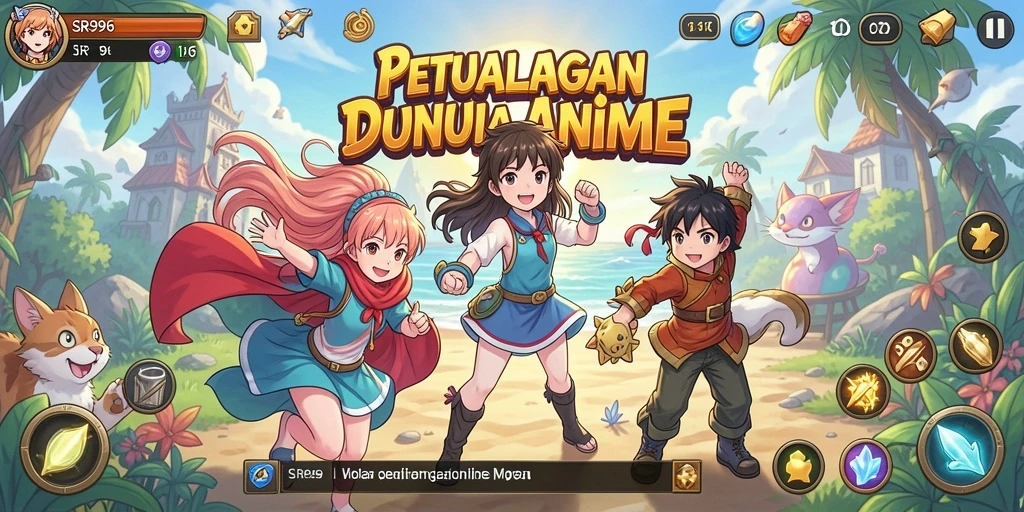 Tampilan menakjubkan dari SR996 yang menunjukkan suasana gameplay Anime.